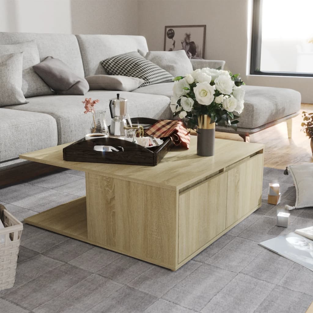 8720286560808_m_en_hd_1 vidaXL Coffee Table Sonoma Oak 80x80x31 cm Engineered Wood - Image 1