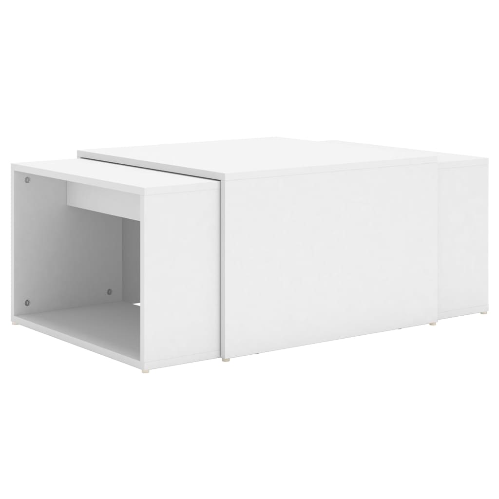 8720286560952_a_en_hd_1 vidaXL 3 Piece Nesting Coffee Table Set White 60x60x38 cm Engineered Wood - Image 2