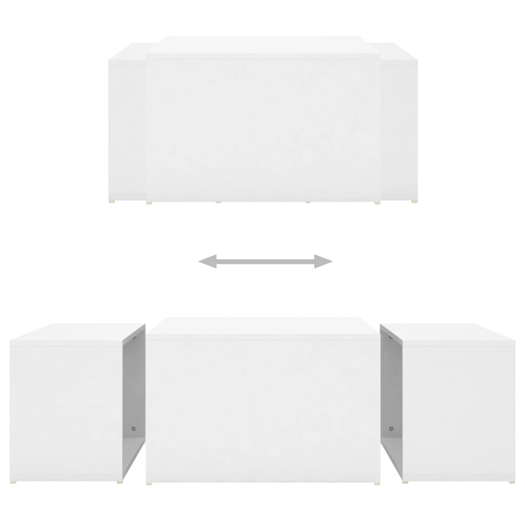 8720286560952_g_en_hd_5 vidaXL 3 Piece Nesting Coffee Table Set White 60x60x38 cm Engineered Wood - Image 7