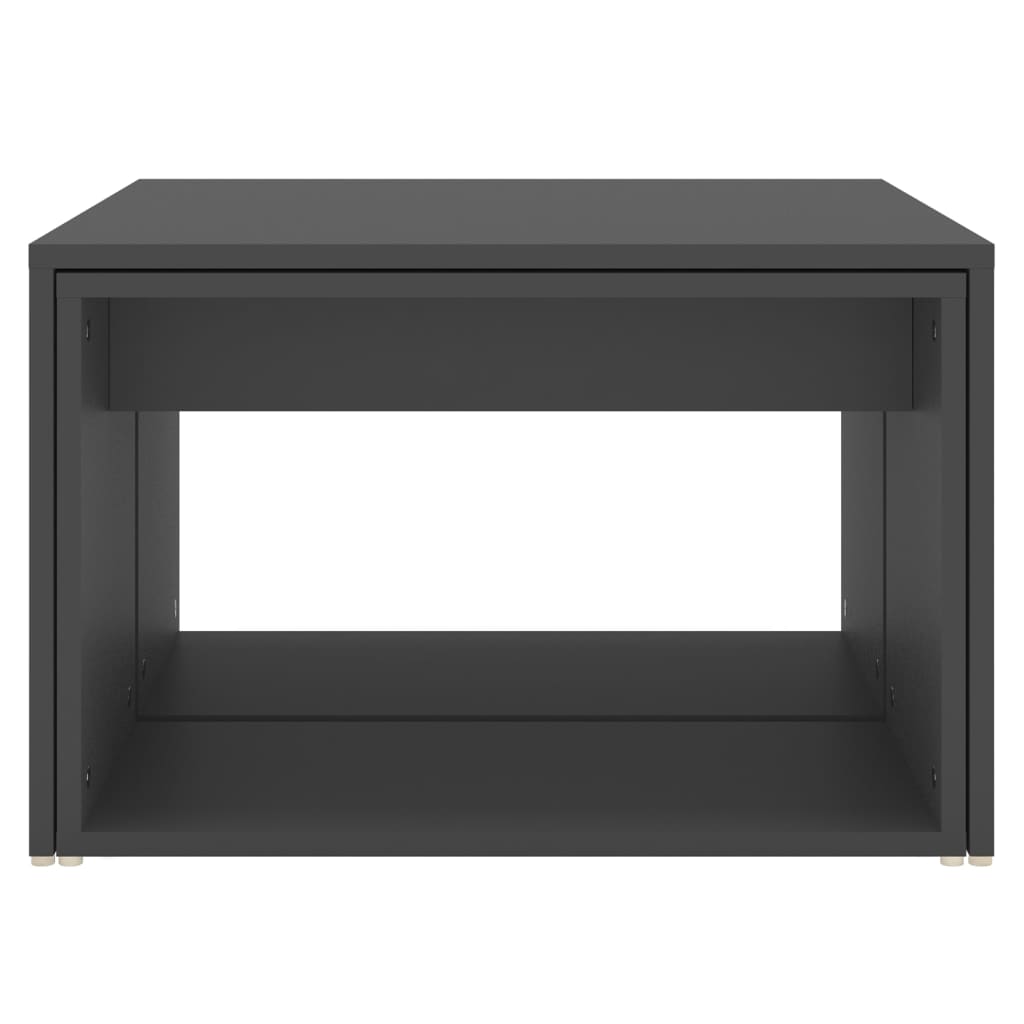8720286560976_g_en_hd_1 vidaXL 3 Piece Nesting Coffee Table Set Grey 60x60x38 cm Engineered Wood - Image 3