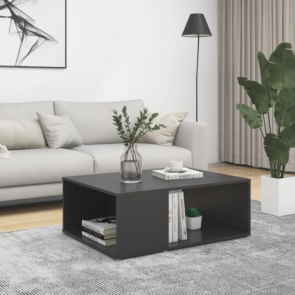 vidaXL Coffee Table Grey 90x67x33 cm Engineered Wood