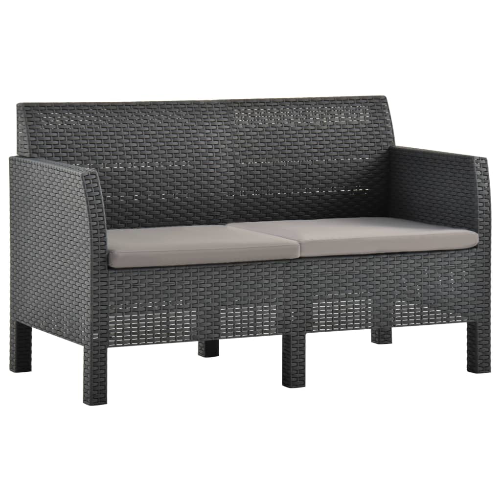 8720286562376_g_en_hd_2 vidaXL 2 Piece Garden Lounge Set with Cushions PP Rattan Anthracite - Image 4