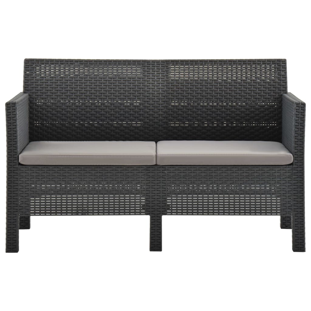 8720286562376_g_en_hd_3 vidaXL 2 Piece Garden Lounge Set with Cushions PP Rattan Anthracite - Image 5