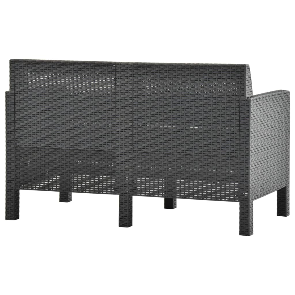 8720286562376_g_en_hd_5 vidaXL 2 Piece Garden Lounge Set with Cushions PP Rattan Anthracite - Image 7