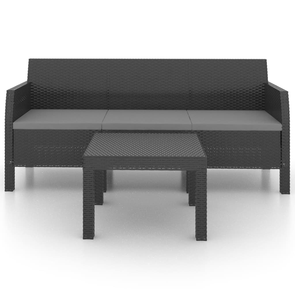 8720286562383_g_en_hd_1 vidaXL 2 Piece Garden Lounge Set with Cushions PP Rattan Anthracite - Image 3