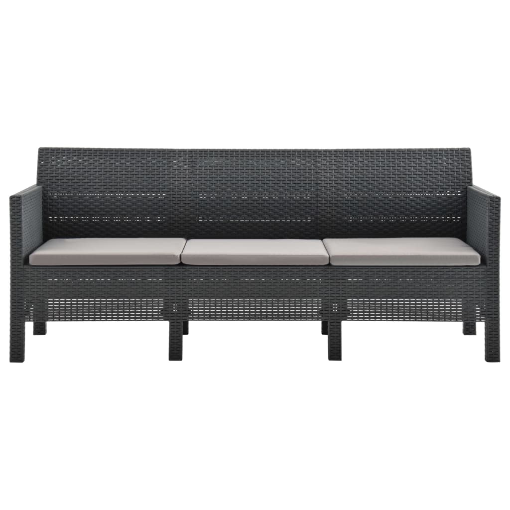 8720286562383_g_en_hd_3 vidaXL 2 Piece Garden Lounge Set with Cushions PP Rattan Anthracite - Image 5