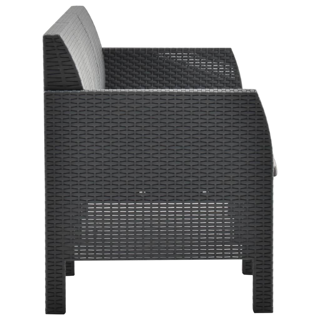 8720286562383_g_en_hd_4 vidaXL 2 Piece Garden Lounge Set with Cushions PP Rattan Anthracite - Image 6