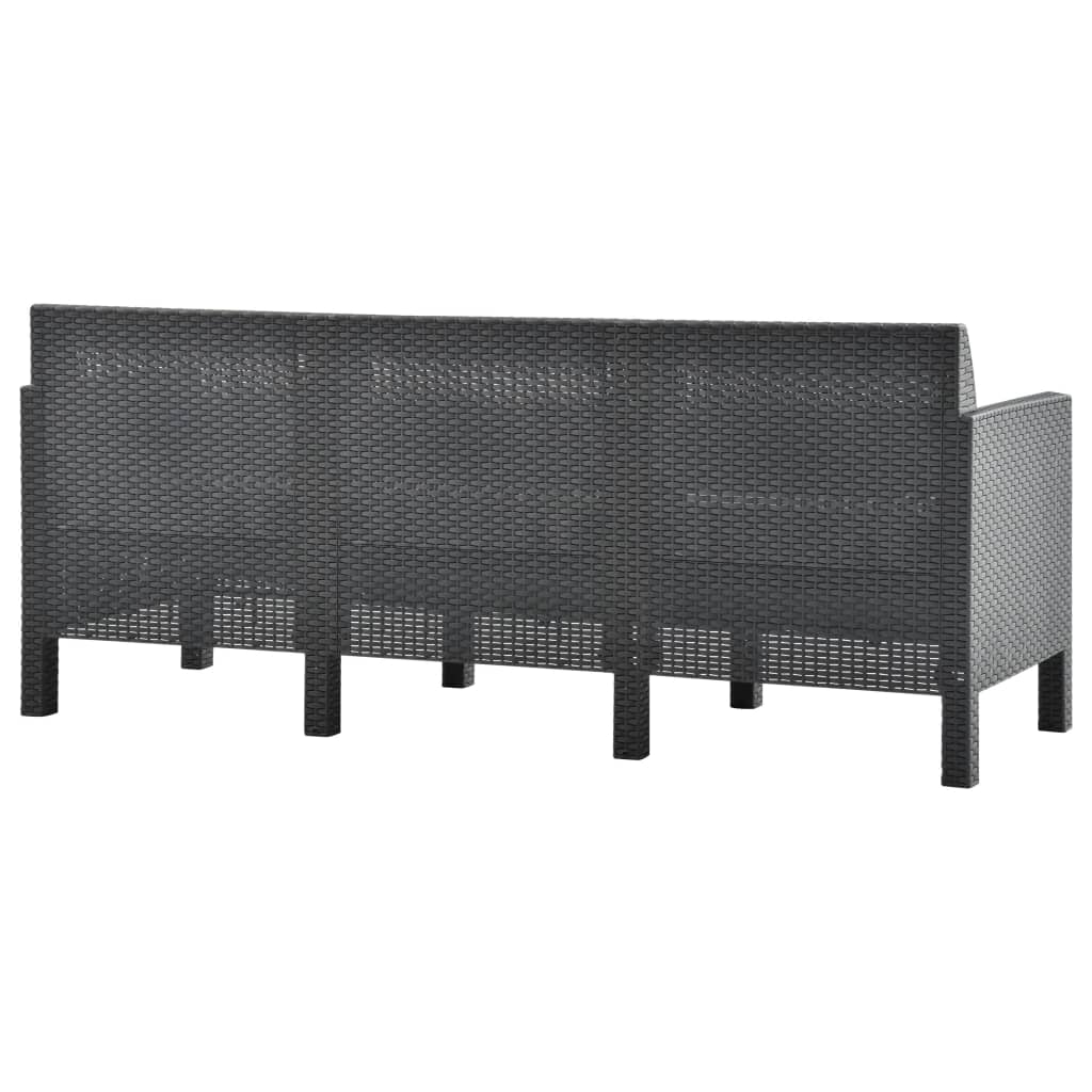 8720286562383_g_en_hd_5 vidaXL 2 Piece Garden Lounge Set with Cushions PP Rattan Anthracite - Image 7