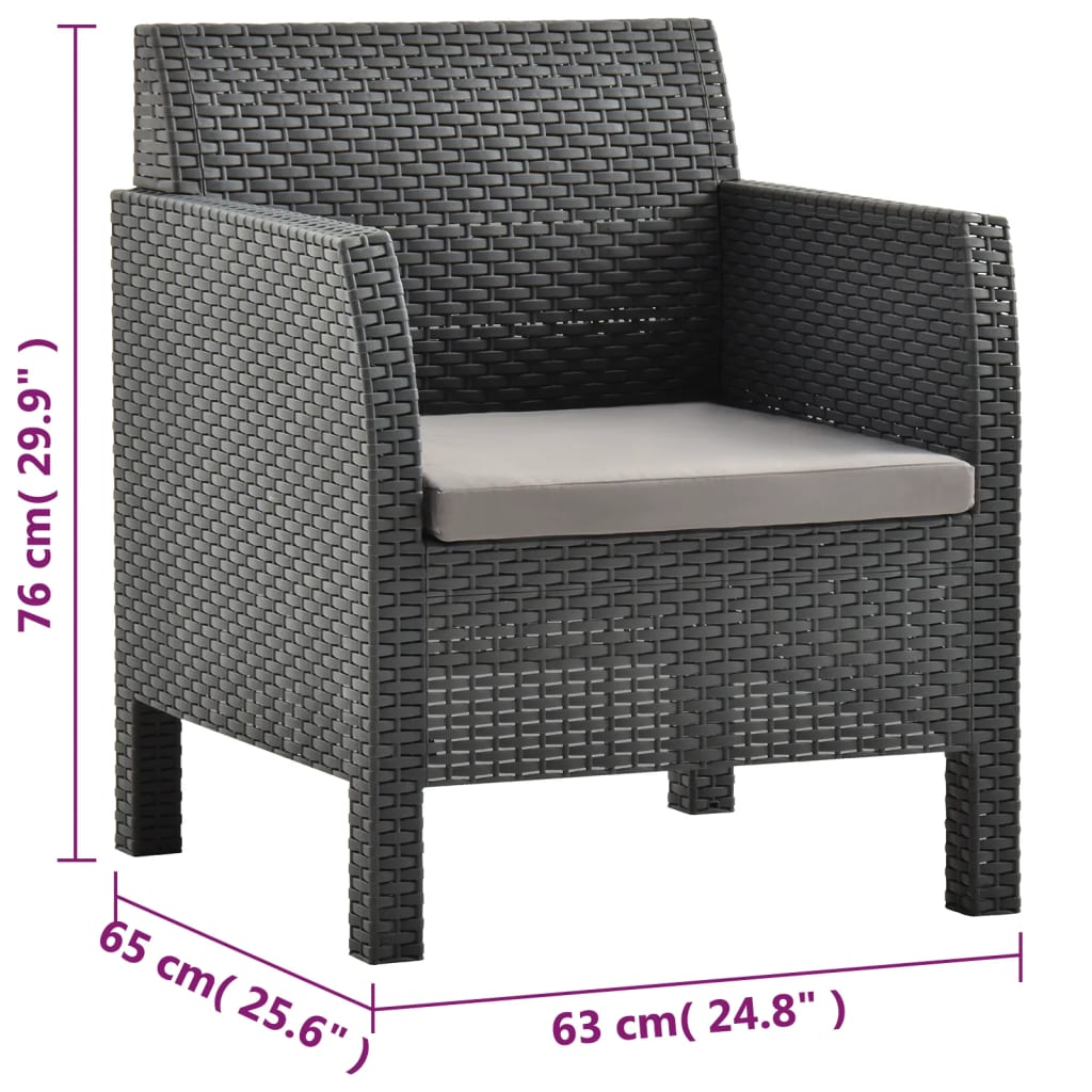 8720286562420_g_en_hd_11 vidaXL 3 Piece Garden Lounge Set with Cushions PP Rattan Anthracite - Image 13