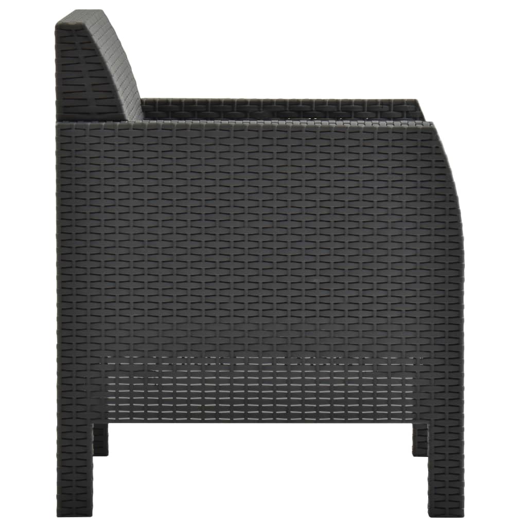 8720286562420_g_en_hd_7 vidaXL 3 Piece Garden Lounge Set with Cushions PP Rattan Anthracite - Image 9