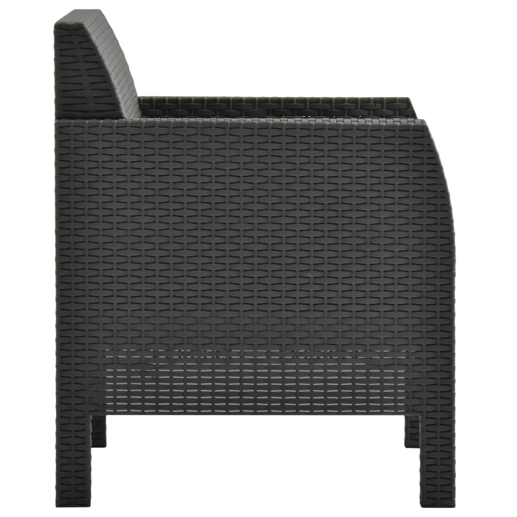 8720286562437_g_en_hd_3 vidaXL 2 Piece Garden Lounge Set with Cushions PP Rattan Anthracite - Image 5