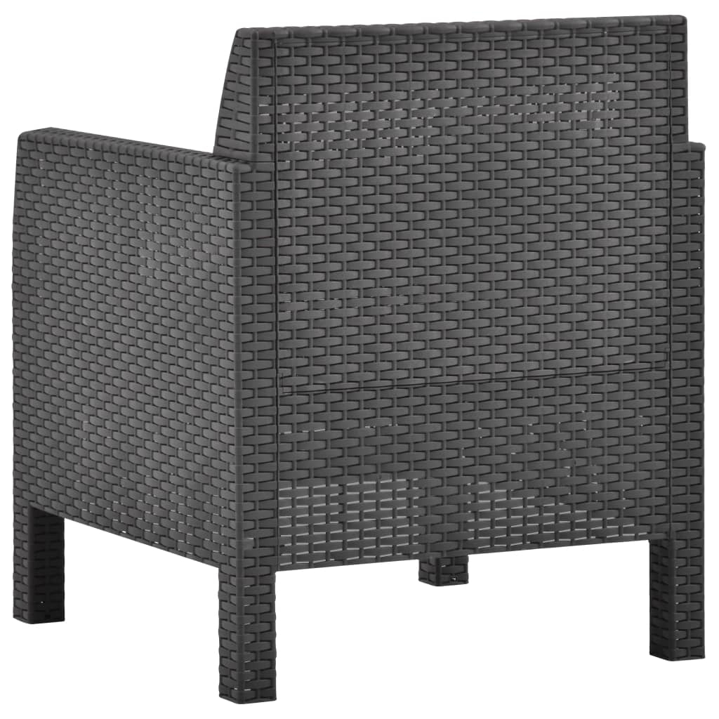 8720286562437_g_en_hd_4 vidaXL 2 Piece Garden Lounge Set with Cushions PP Rattan Anthracite - Image 6