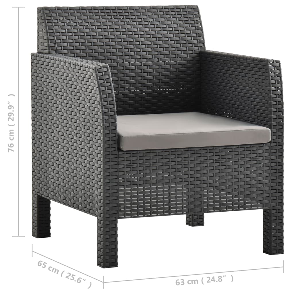 8720286562437_g_en_hd_8 vidaXL 2 Piece Garden Lounge Set with Cushions PP Rattan Anthracite - Image 10