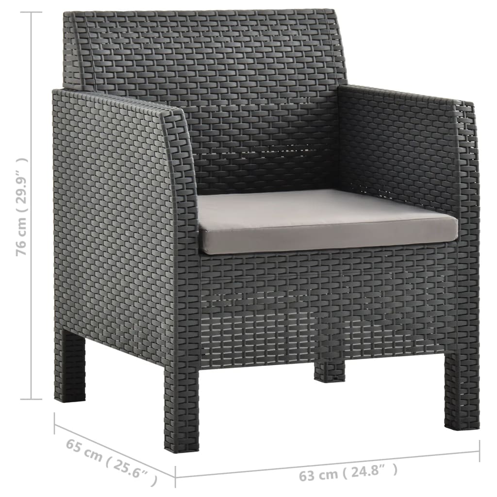 8720286562451_g_en_hd_8 vidaXL 3 Piece Garden Lounge Set with Cushions PP Rattan Anthracite - Image 10