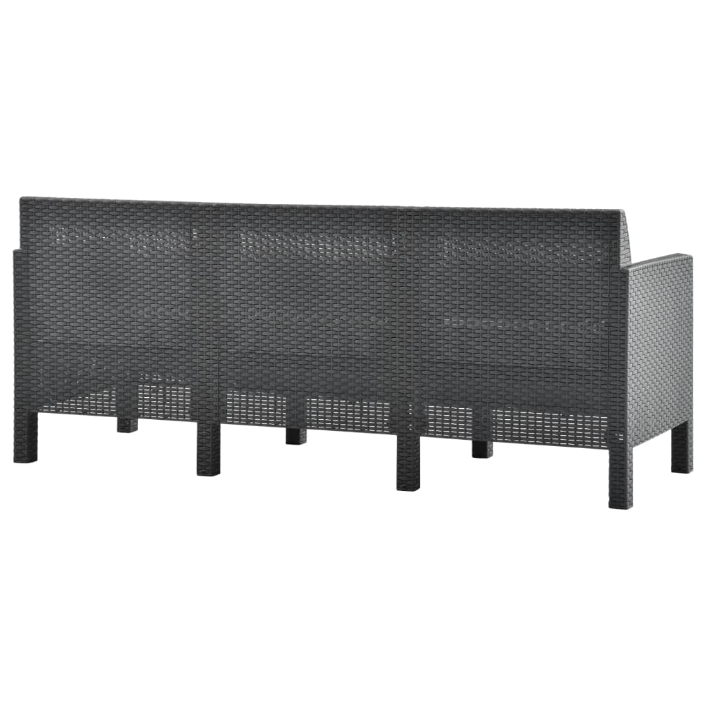 8720286562475_g_en_hd_4 vidaXL 2 Piece Garden Lounge Set with Cushions PP Rattan Anthracite - Image 6