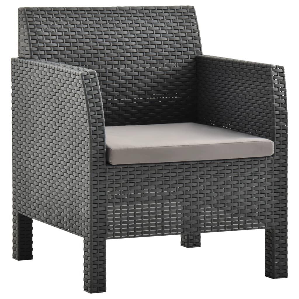 8720286562475_g_en_hd_5 vidaXL 2 Piece Garden Lounge Set with Cushions PP Rattan Anthracite - Image 7