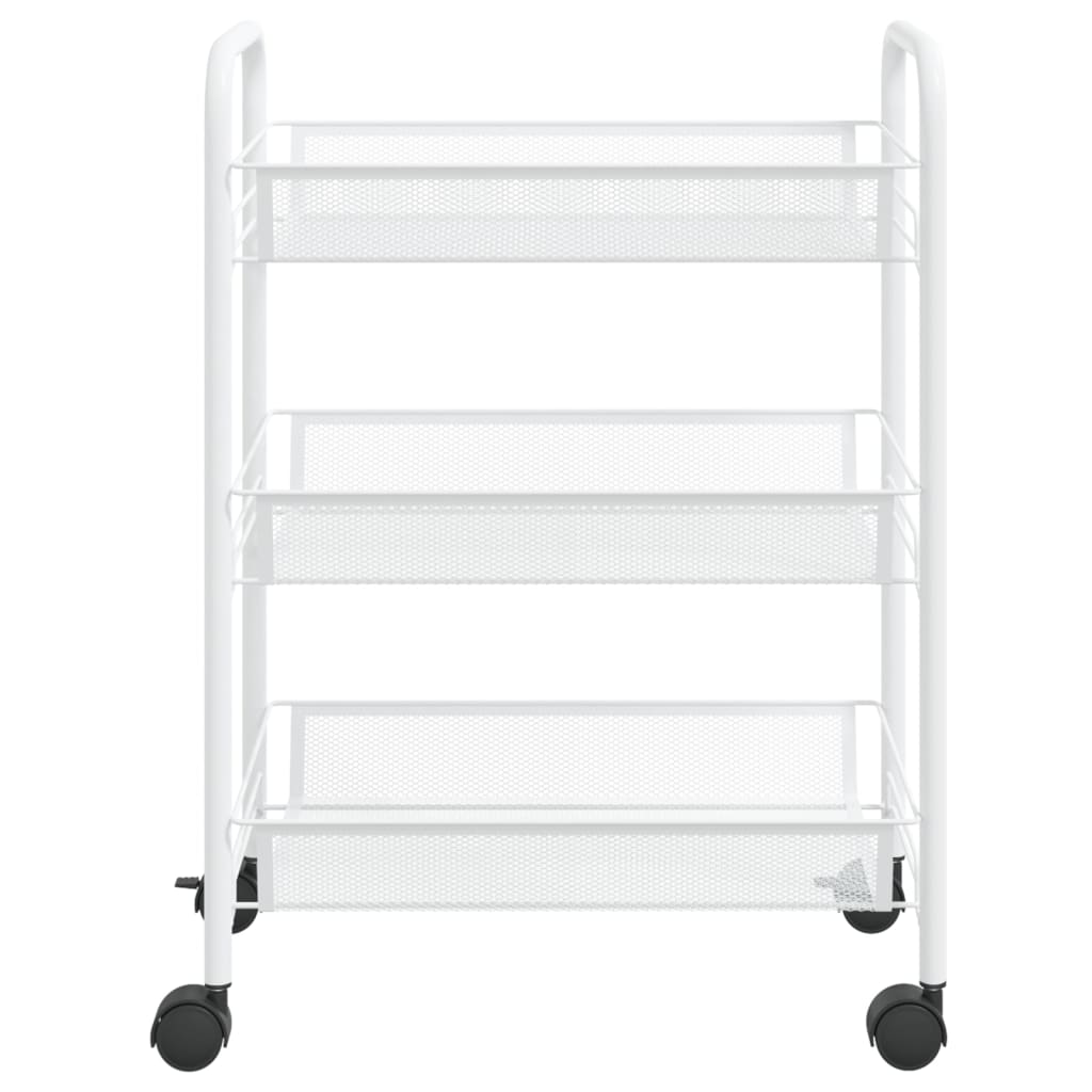 8720286562772_g_en_hd_1 vidaXL 3-Tier Kitchen Trolley White 46x26x64 cm Iron - Image 3