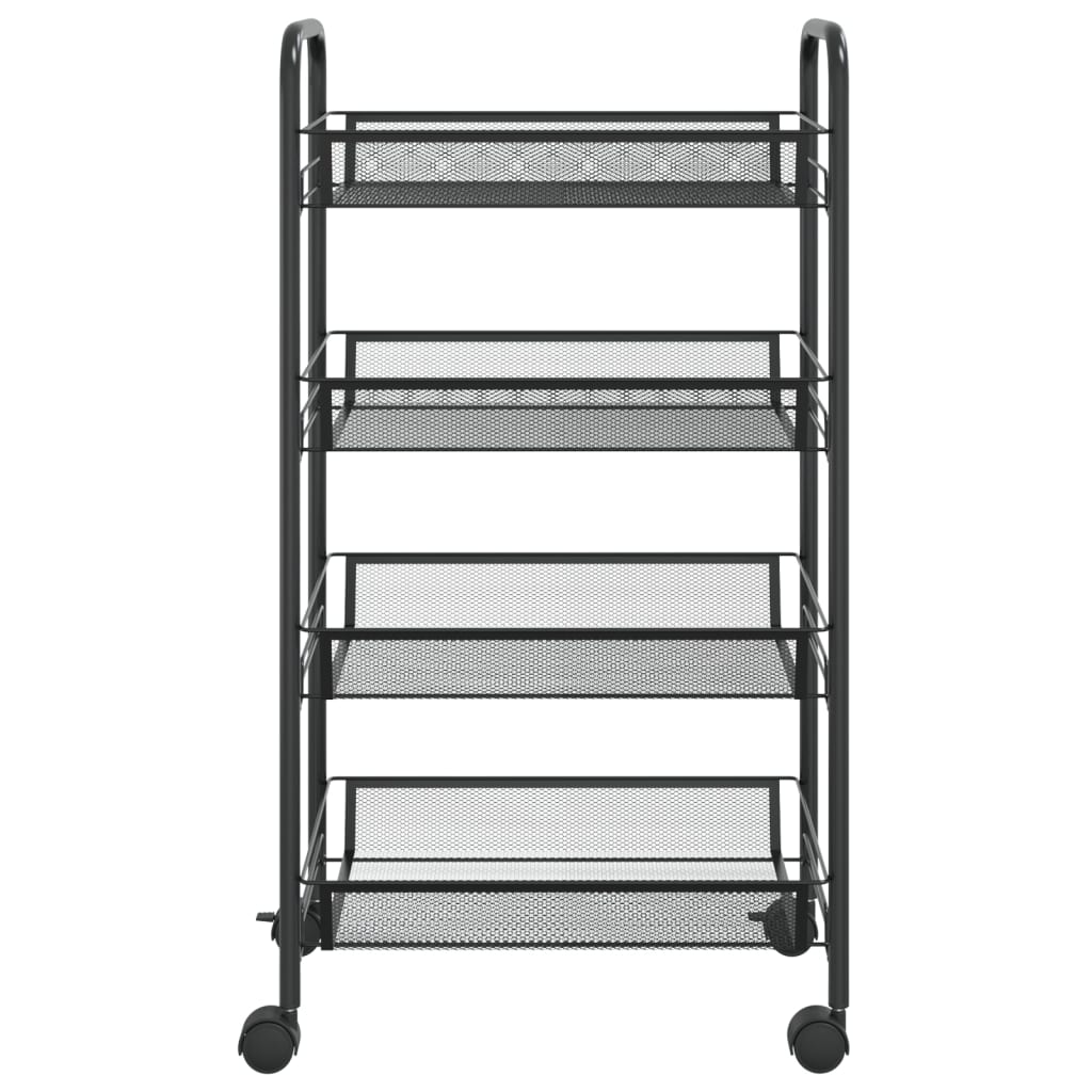 8720286562796_g_en_hd_1 vidaXL 4-Tier Kitchen Trolley Black 46x26x85 cm Iron - Image 3