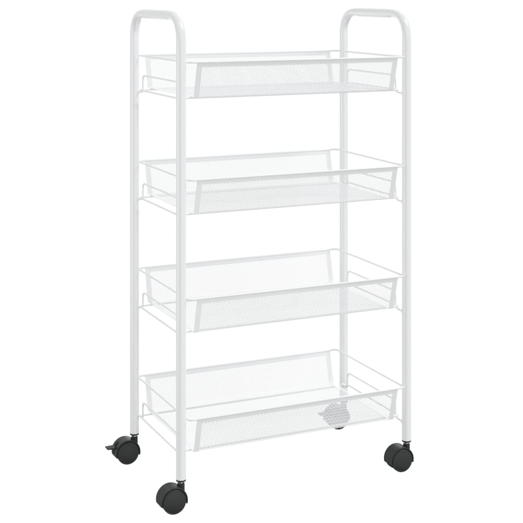 8720286562802_a_en_hd_1 vidaXL 4-Tier Kitchen Trolley White 46x26x85 cm Iron - Image 2