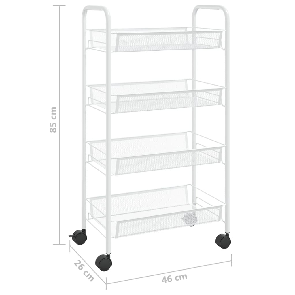 8720286562802_g_en_hd_5 vidaXL 4-Tier Kitchen Trolley White 46x26x85 cm Iron - Image 7