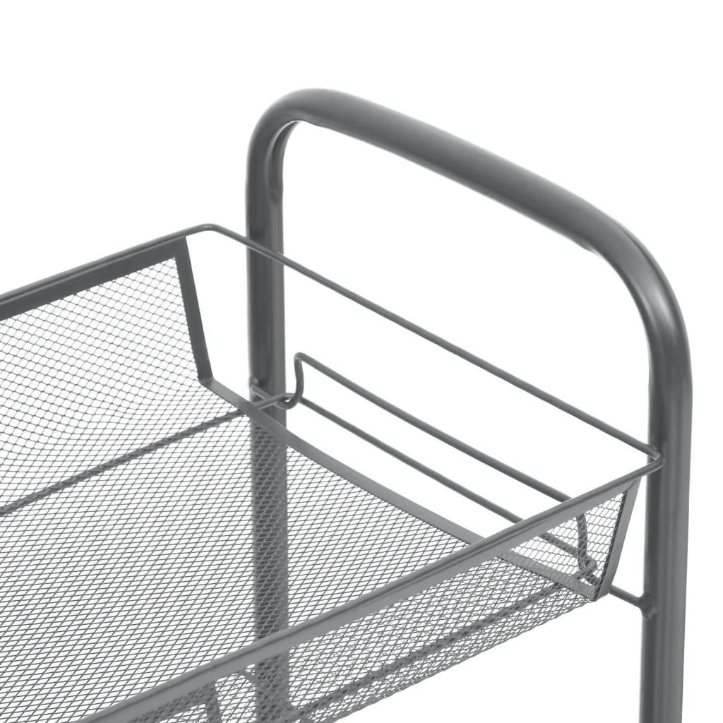 8720286562819_g_en_hd_3 vidaXL 4-Tier Kitchen Trolley Grey 46x26x85 cm Iron - Image 5