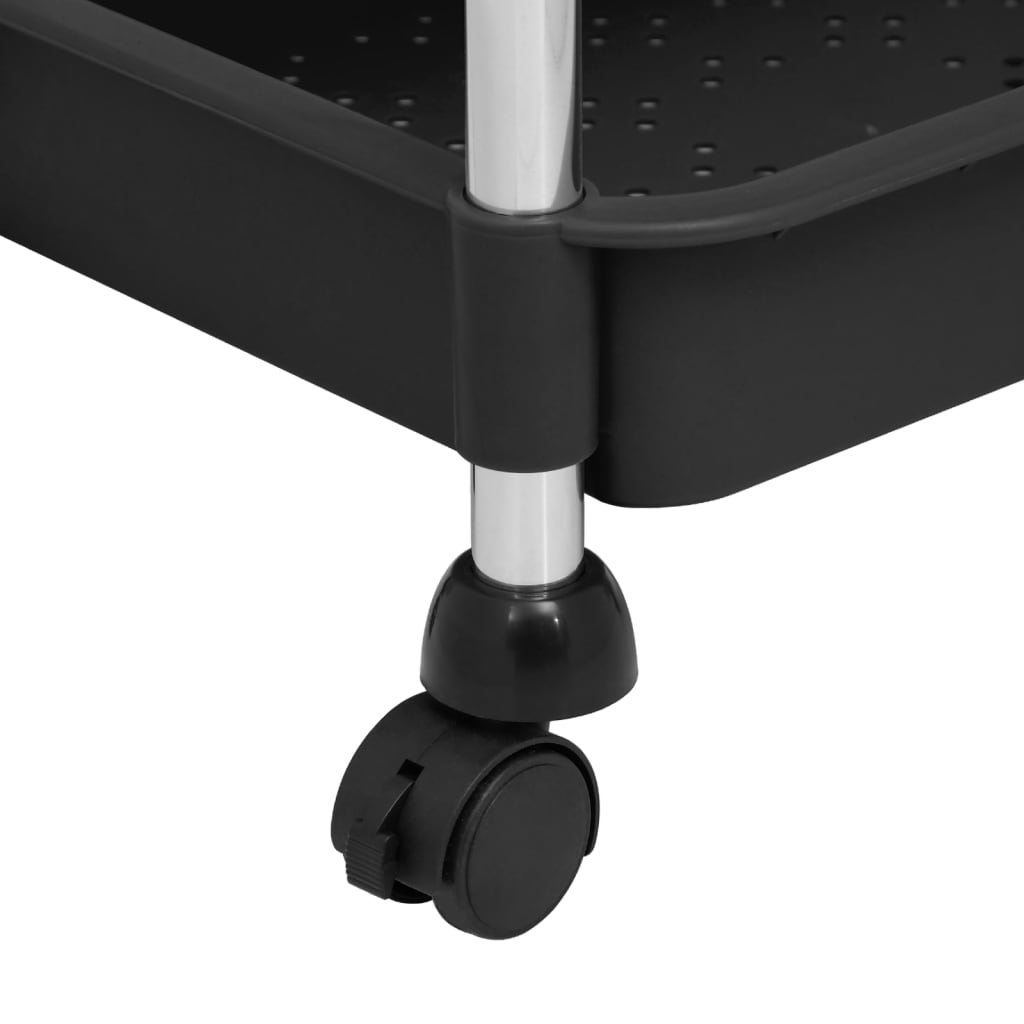 8720286562857_g_en_hd_4 vidaXL 5-Tier Kitchen Trolley Black 42x29x128 cm Iron and ABS - Image 6