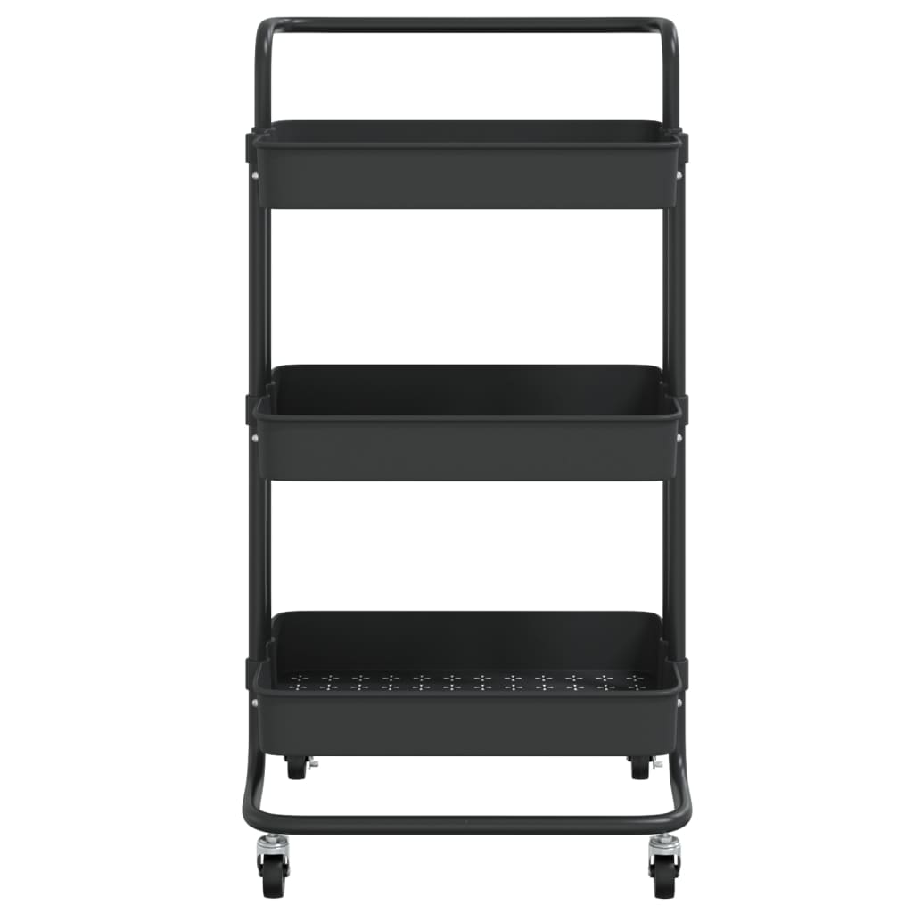 8720286562895_g_en_hd_1 vidaXL 3-Tier Kitchen Trolley Black 42x35x85 cm Iron and ABS - Image 3