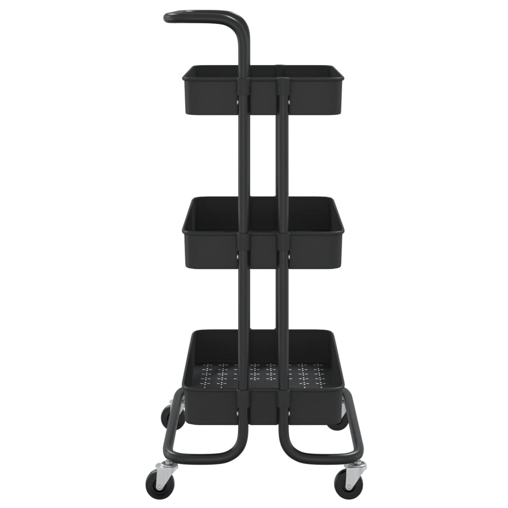 8720286562895_g_en_hd_2 vidaXL 3-Tier Kitchen Trolley Black 42x35x85 cm Iron and ABS - Image 4