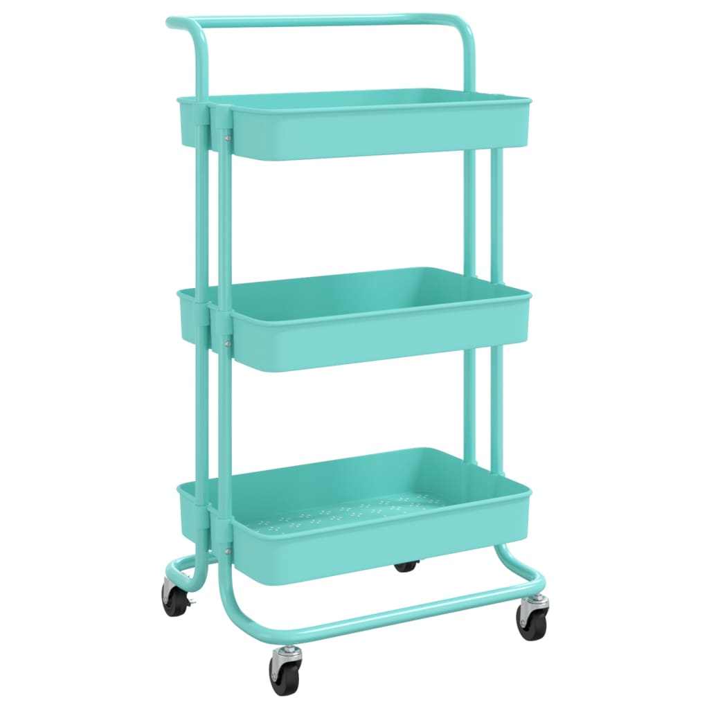 8720286562925_a_en_hd_1 vidaXL 3-Tier Kitchen Trolley Turquoise 42x35x85 cm Iron and ABS - Image 2