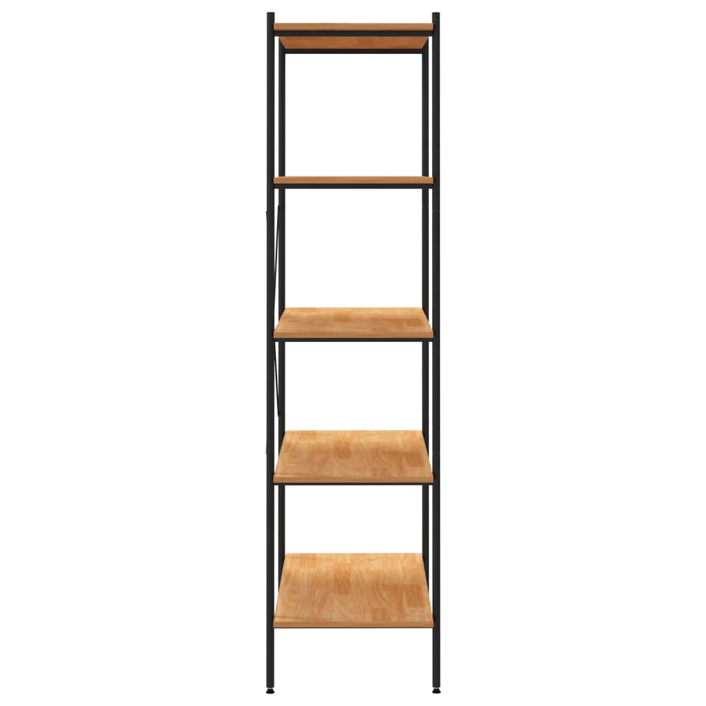 8720286563021_g_en_hd_2 vidaXL 5-Tier Shelving Unit Black and Oak 80x40x163 cm - Image 5