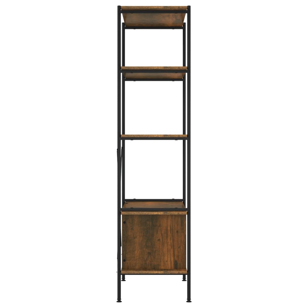 8720286563106_g_en_hd_3 vidaXL 5-Tier Shelving Unit with Cabinet 80x40x163 cm Steel and Engineered Wood - Image 6
