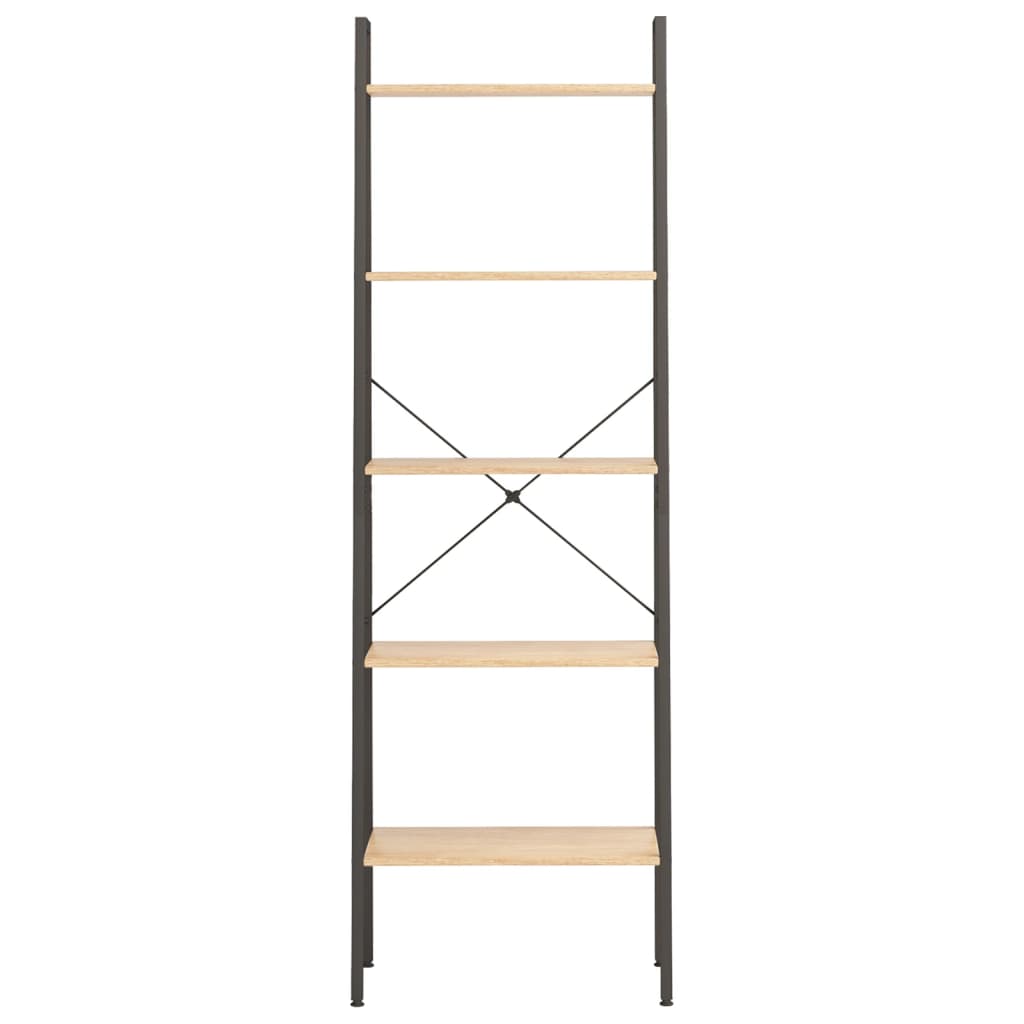 8720286563212_g_en_hd_1 vidaXL 5-Tier Standing Shelf Light Brown and Black 56x35x174 cm - Image 4
