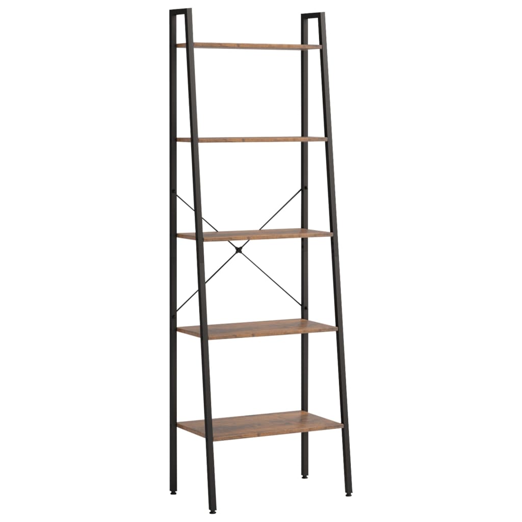 8720286563229_a_en_hd_1 vidaXL 5-Tier Standing Shelf Dark Brown and Black 56x35x174 cm - Image 2