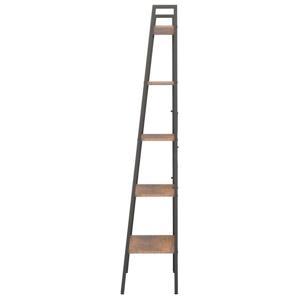 8720286563229_g_en_hd_2 vidaXL 5-Tier Standing Shelf Dark Brown and Black 56x35x174 cm - Image 5