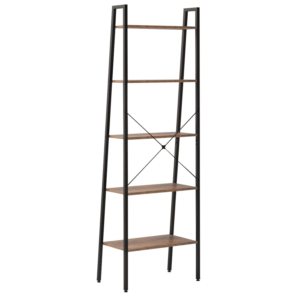 8720286563229_g_en_hd_3 vidaXL 5-Tier Standing Shelf Dark Brown and Black 56x35x174 cm - Image 6