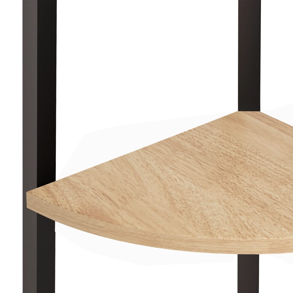 8720286563489_g_en_hd_4 vidaXL 5-Tier Corner Shelf Light Brown and Black 45.5x31.5x180 cm - Image 7