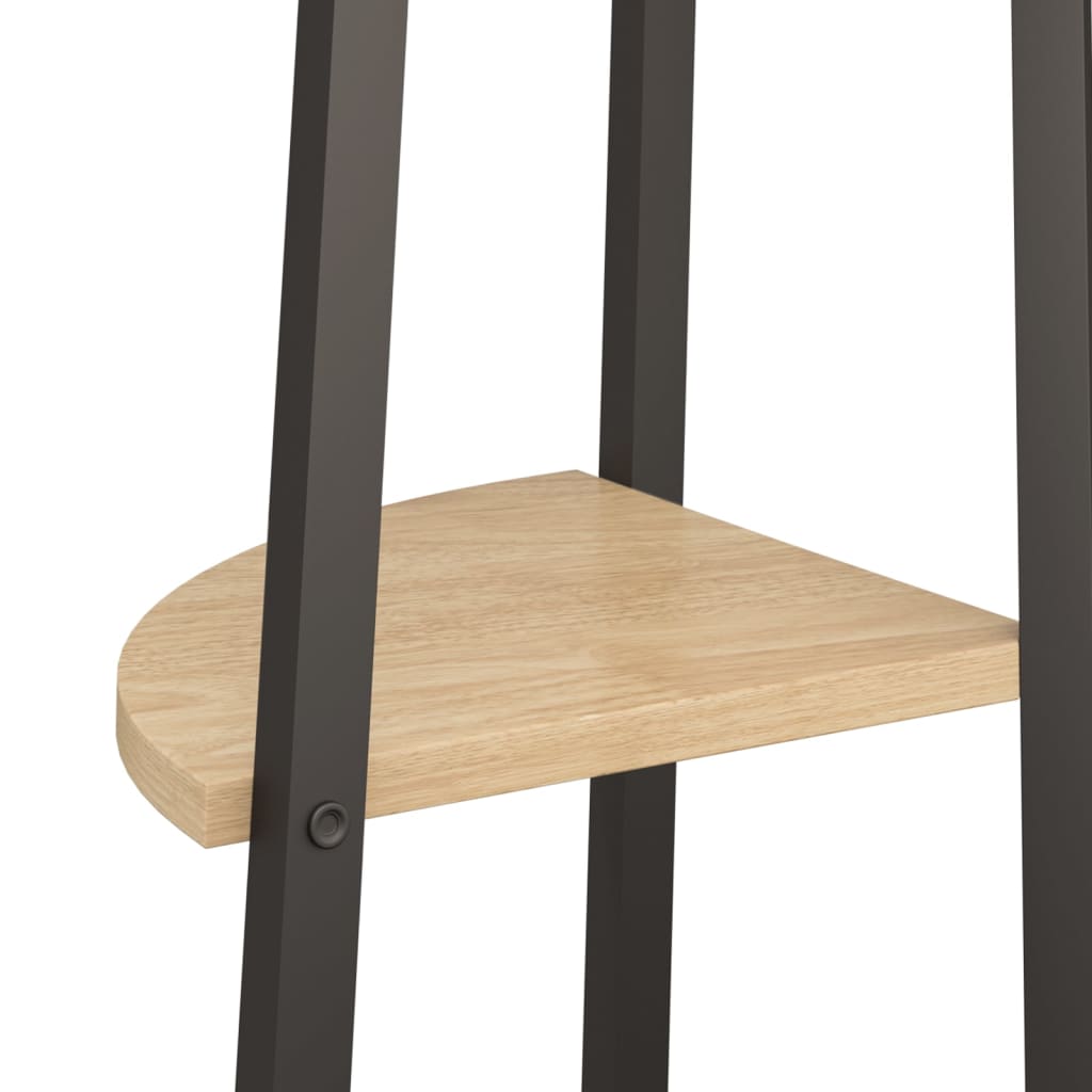 8720286563489_g_en_hd_5 vidaXL 5-Tier Corner Shelf Light Brown and Black 45.5x31.5x180 cm - Image 8