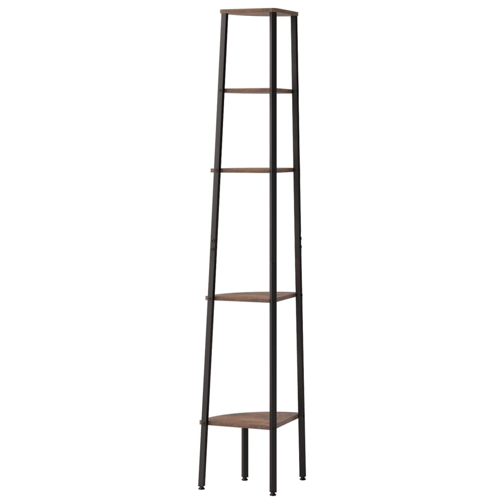 8720286563496_g_en_hd_3 vidaXL 5-Tier Corner Shelf Dark Brown and Black 45.5x31.5x180 cm - Image 6