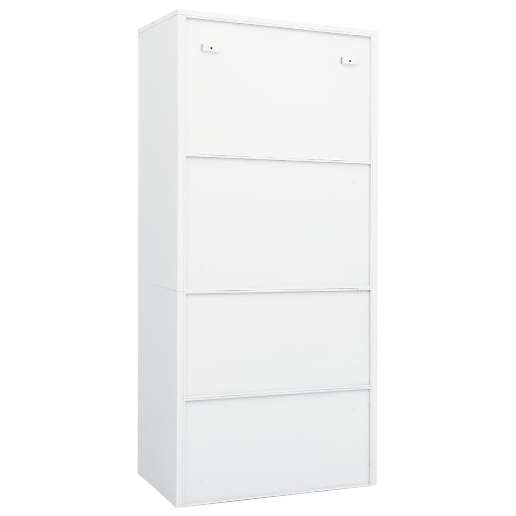 8720286563977_g_en_hd_3 vidaXL Wardrobe White 80x50x180 cm Steel - Image 5