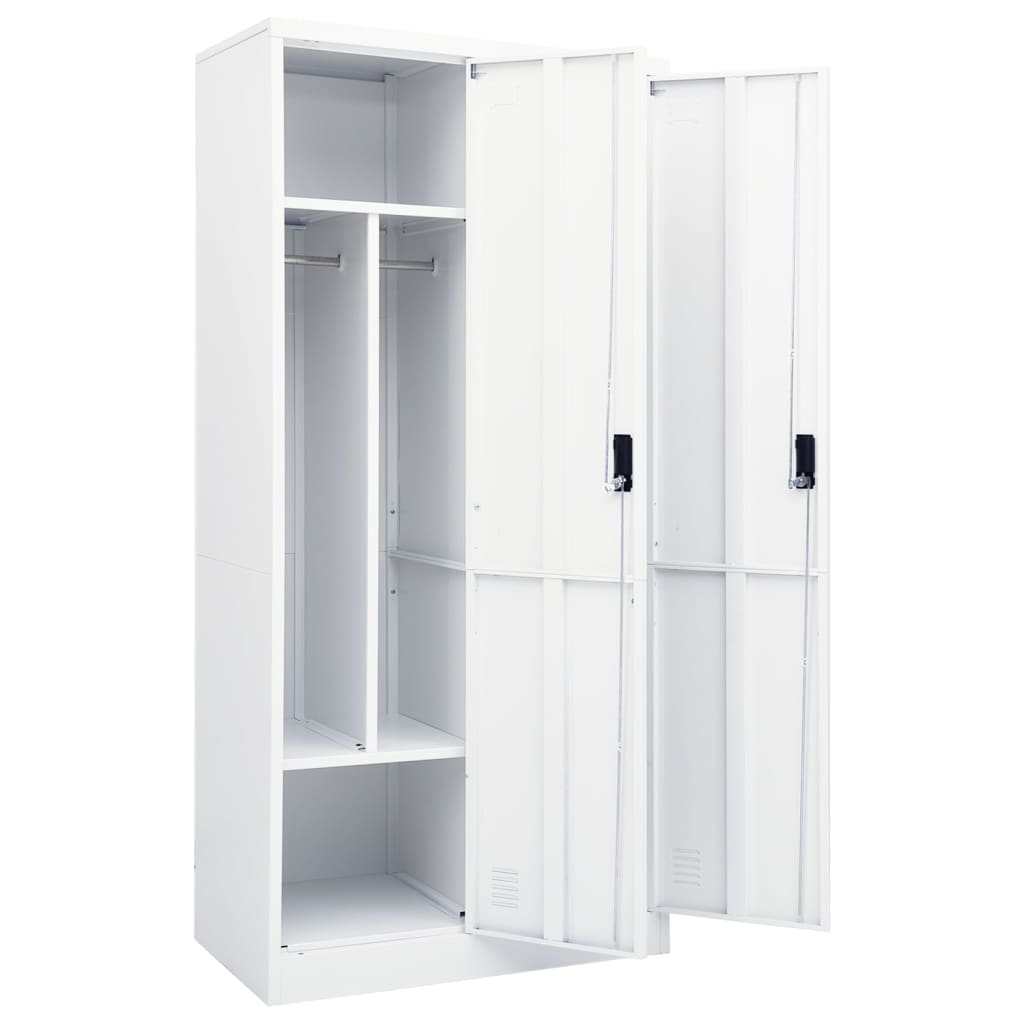 8720286563977_g_en_hd_4 vidaXL Wardrobe White 80x50x180 cm Steel - Image 6