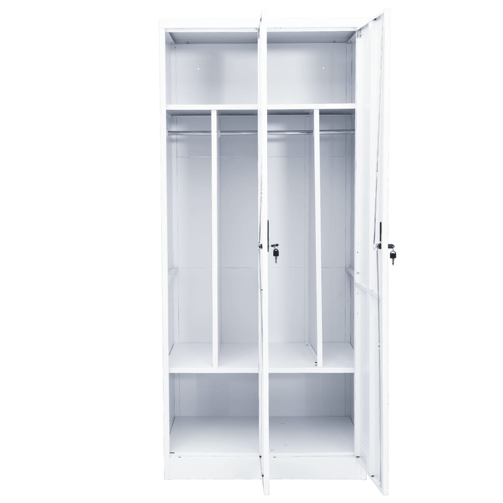 8720286563977_g_en_hd_5 vidaXL Wardrobe White 80x50x180 cm Steel - Image 7