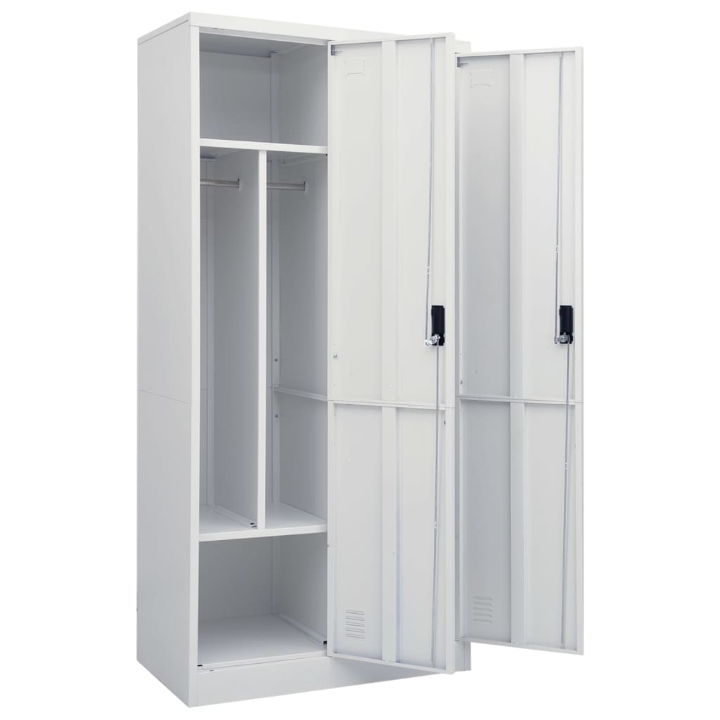 8720286563984_g_en_hd_4 vidaXL Wardrobe Light Grey 80x50x180 cm Steel - Image 6