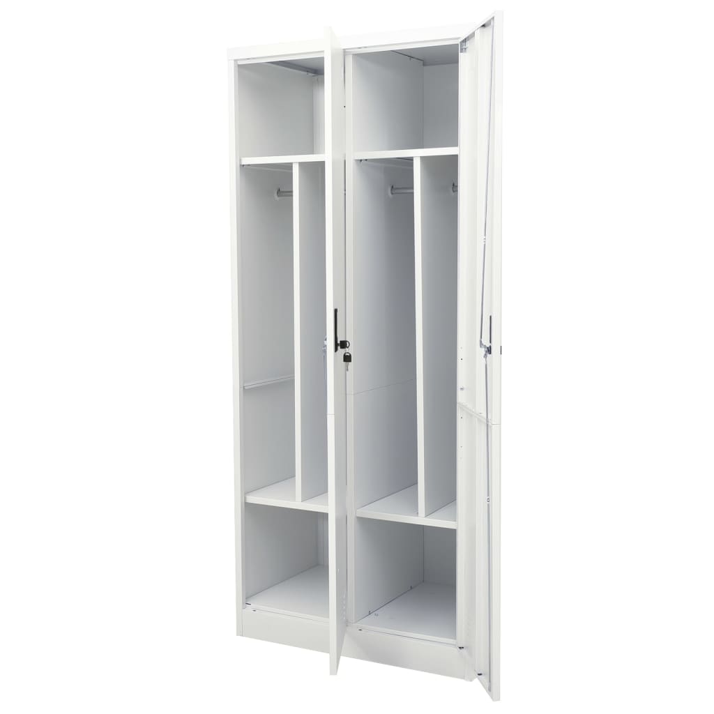 8720286563984_g_en_hd_5 vidaXL Wardrobe Light Grey 80x50x180 cm Steel - Image 7