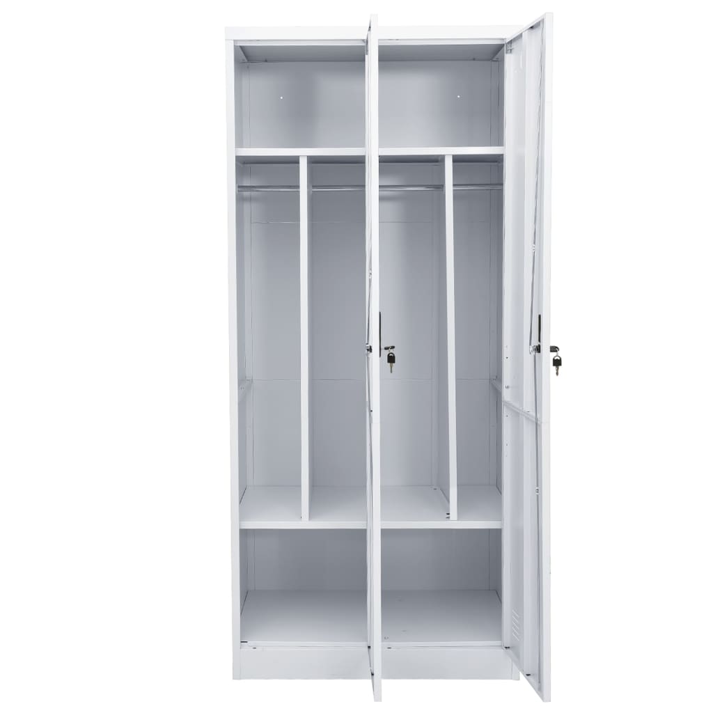 8720286563984_g_en_hd_6 vidaXL Wardrobe Light Grey 80x50x180 cm Steel - Image 8
