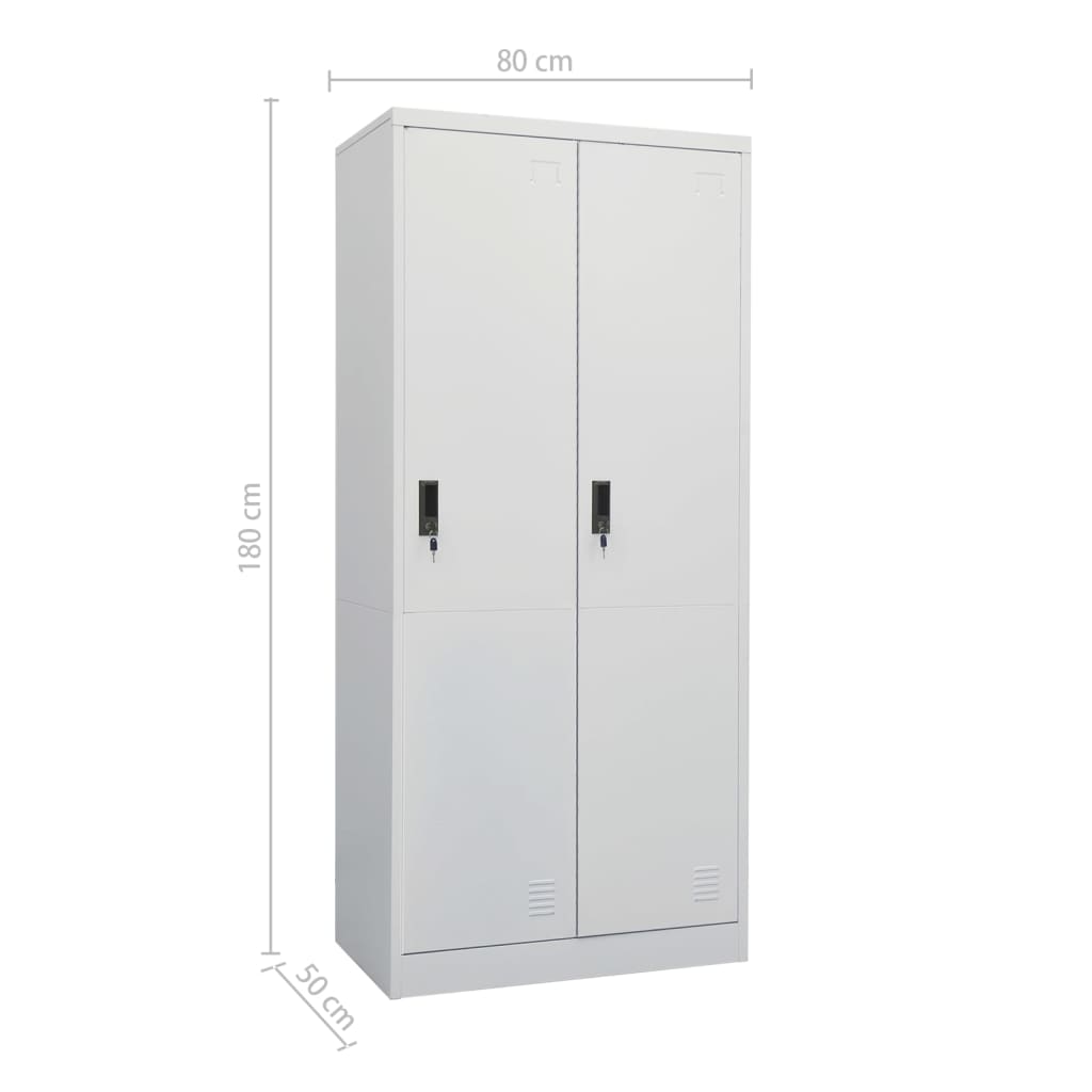 8720286563984_g_en_hd_9 vidaXL Wardrobe Light Grey 80x50x180 cm Steel - Image 11