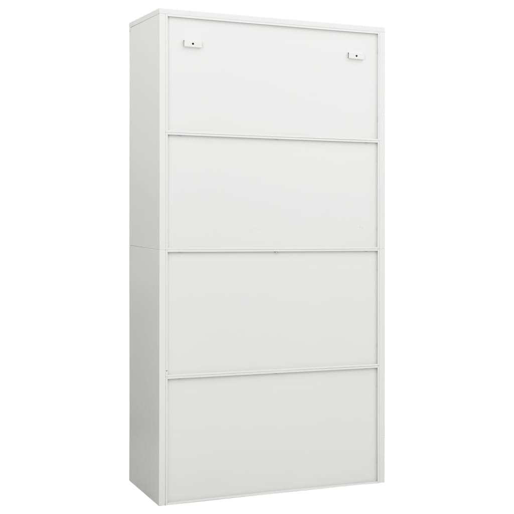 8720286564011_g_en_hd_3 vidaXL Locker Cabinet White 90x40x180 cm Steel - Image 5