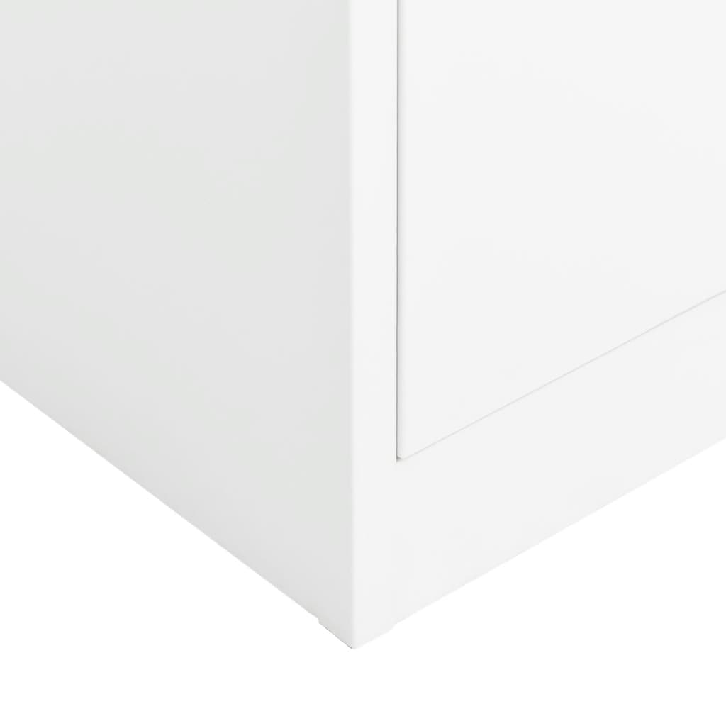 8720286564011_g_en_hd_5 vidaXL Locker Cabinet White 90x40x180 cm Steel - Image 7