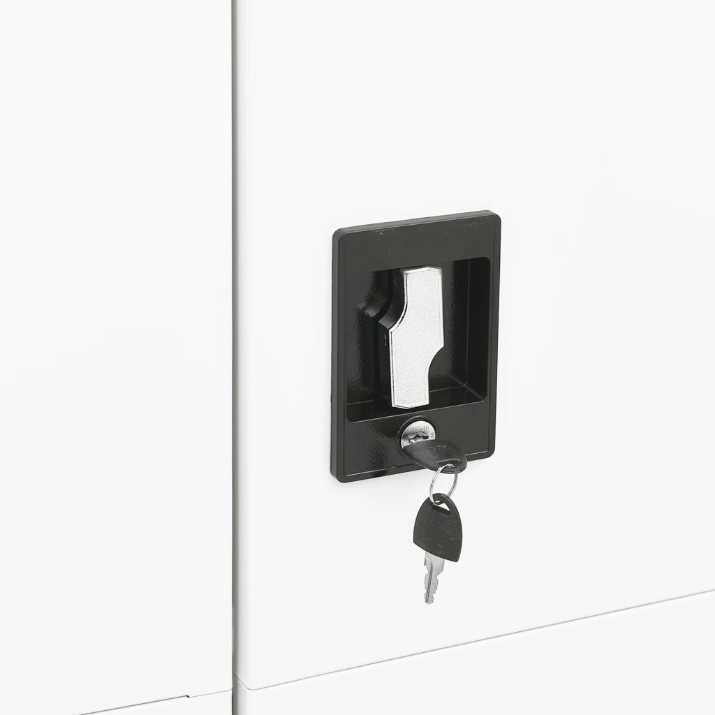 8720286564011_g_en_hd_6 vidaXL Locker Cabinet White 90x40x180 cm Steel - Image 8
