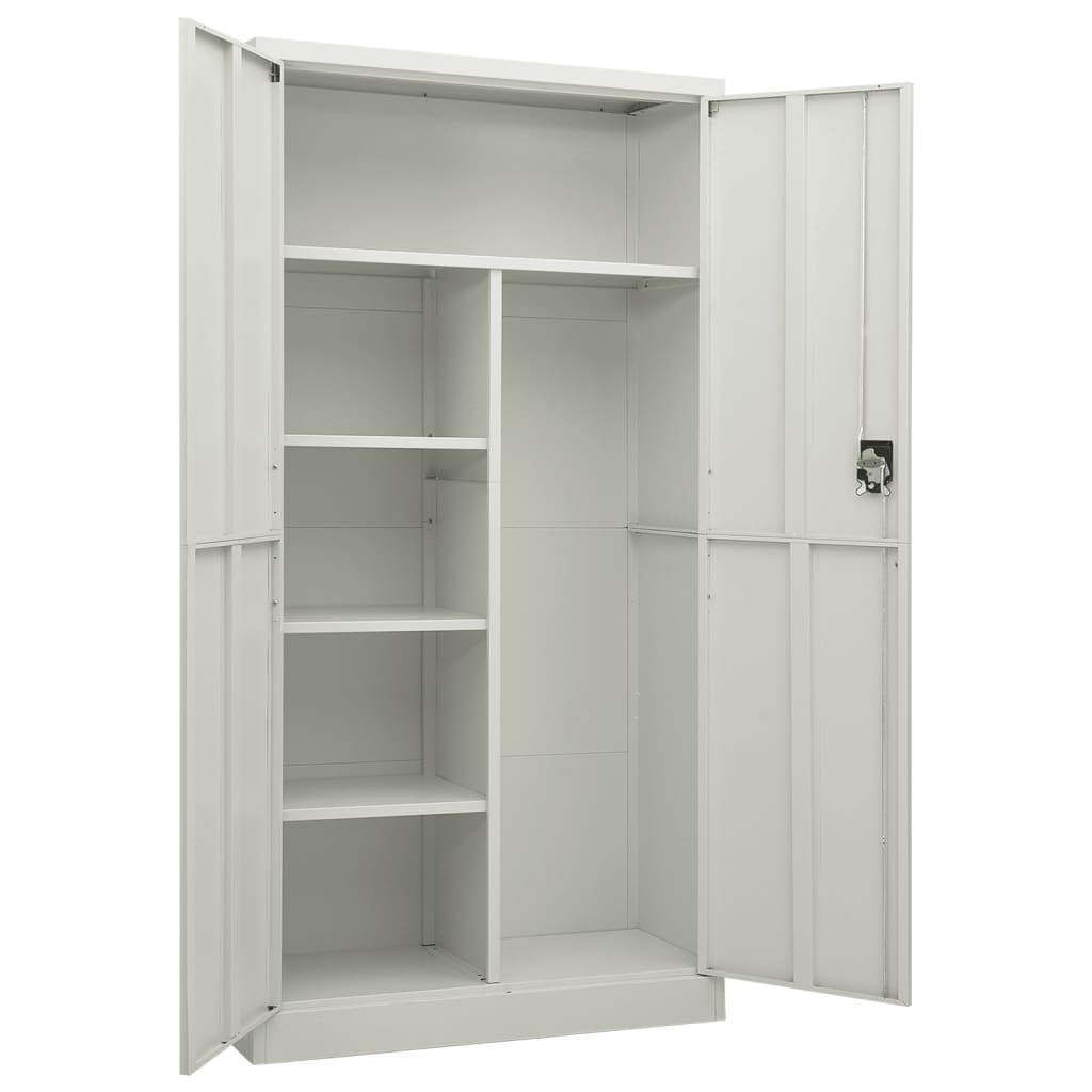 8720286564028_g_en_hd_4 vidaXL Locker Cabinet Light Grey 90x40x180 cm Steel - Image 6
