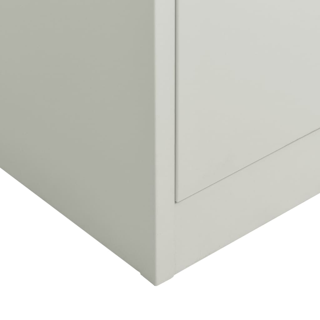 8720286564028_g_en_hd_5 vidaXL Locker Cabinet Light Grey 90x40x180 cm Steel - Image 7